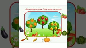 Жаратылыстану. Жемістер мен көкөністер.