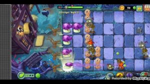 Прохождение 13 уровня зомби против растений 2 на карте Dark Ages