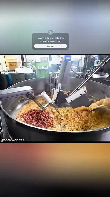 South Korea fried rice cooking machine. смотреть онлайн