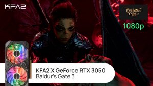 KFA2 X GeForce RTX 3050 Black | Baldur's Gate 3 | 1080p (Full HD) разрешение