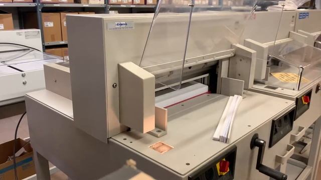 Used IDEAL 4850-95 Electric Guillotine Cutter With Automatic Clamp смотреть онлайн