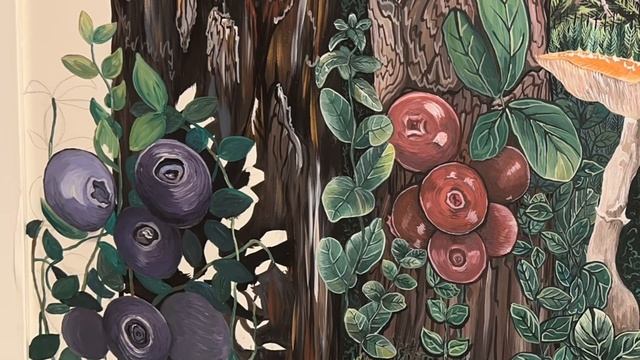 Рисую чернику на стене акрилом NUANCE от @Krasniy_Karandash смотреть онлайн