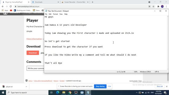 My first Video, Showing my itch Account first asset смотреть онлайн
