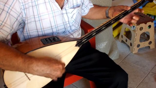 OYA :: TURKISH BEAUTIFUL CARVED MULBERRY SHORT NECK BAGLAMA SAZ w/ EQUALIZER смотреть онлайн