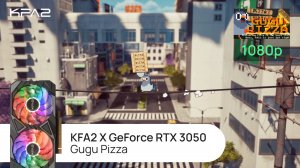 KFA2 X GeForce RTX 3050 Black | Gugu Pizza | 1080p (Full HD) разрешение