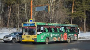 Автобус Mercedes-Benz O405 (АО 779 22). Покатушки по Барнаулу. / Ride on the Mercedes-Benz O405 bus