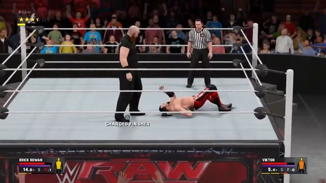 WWE 2K17 - Erik Rowan VS Viktor