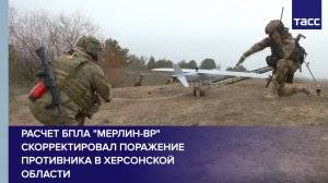 Расчет БПЛА "Мерлин-ВР" скорректировал поражение противника в Херсонской области