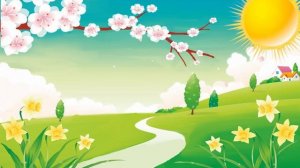 Альбе - Весна природа видеофон, футаж