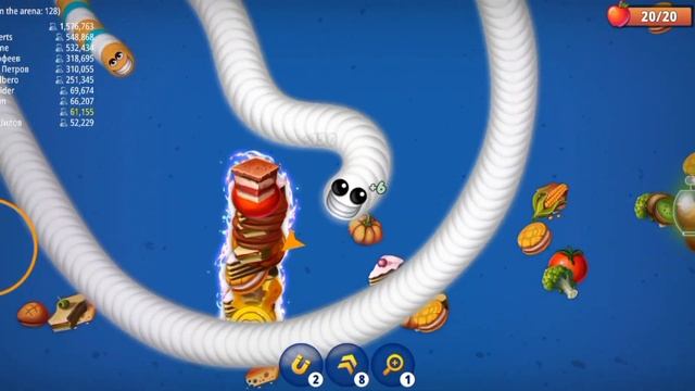 Worms Zone io snake game pro monster Oggy jack смотреть онлайн