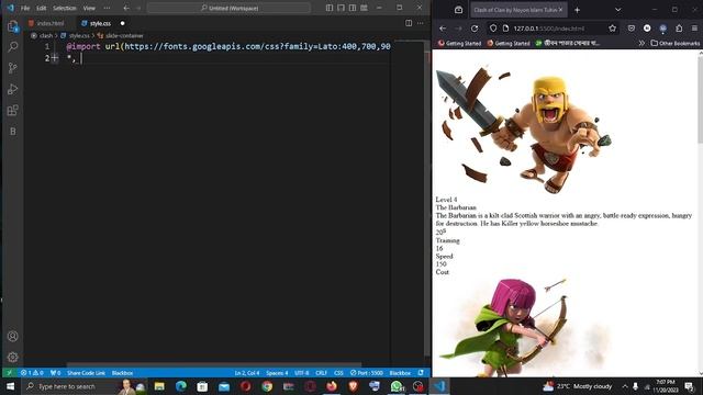 COC Card Design Using HTML and CSS || Learning IT BD || Noyon Islam Tuhin