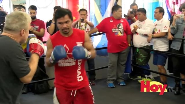 Pacquiao en Hollywood rumbo a pelea vs. Jessie Vargas смотреть онлайн