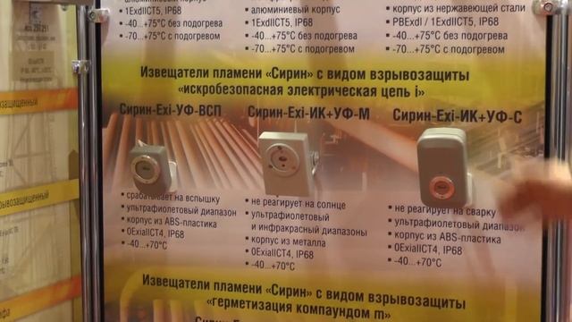 "СИРИН" - новая линейка извещателей пламени. Обзор стенда на выставке Securika Moscow 2019