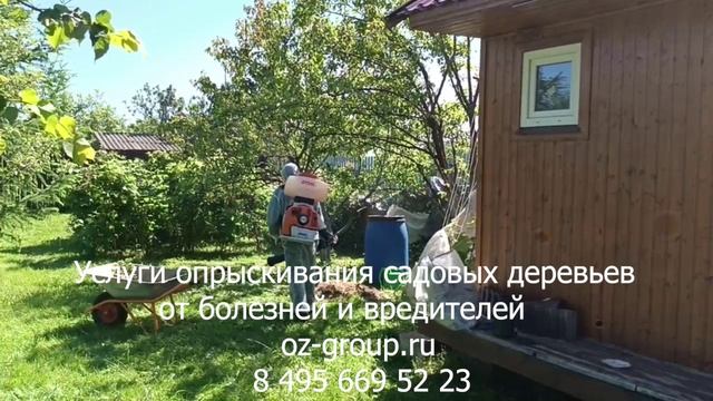 Услуги опрыскивания садовых деревьев от болезней и вредителей. Выезд Агрономов по Москве и области.