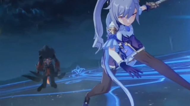 Эдит с Ке Цин|#геншин #эдит #Кецин