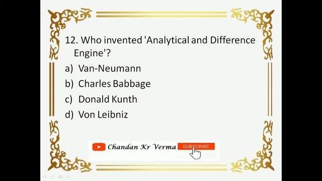 Class 11 MCQ 1_Computer Science | Chapter 1: Computer Overview | JAC: 2021-22 | Objective Questions
