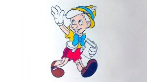 Walt Disney Pinocchio Coloring Book #ForKids #LearnColors with #Pinocchio Coloring Pages