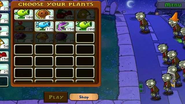 Нубик Чупик и растения против толпы зомби. зомби против растений смотреть онлайн