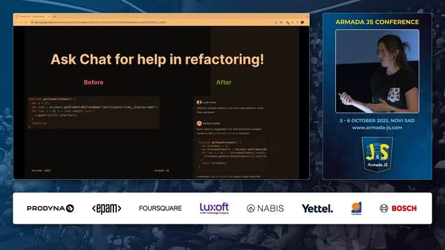 Improving developer happiness with AI by Senna Parsa | Armada JS 2023