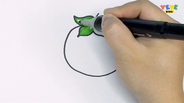 How To Draw Cherries, Apples, A Tomato And Strawberry | Learning To Draw Fruits For Kids