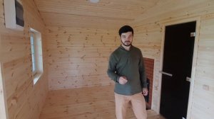 Обзор дома-бани 7*7м со спальней и санузлом