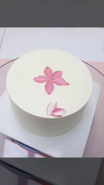 Delicate Pink Flowers Cake Decorating for Birthday #cakeideas #yummycakes #beautifulcakes #shorts