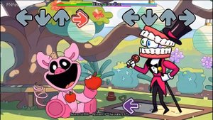 FNF Can can but Amazing Digital Circus Episode 2 vs Smiling Critters ALL PHASES sing it - Bluey mod