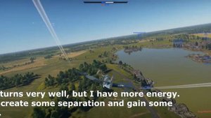 Yak 3 vs Spitfire dogfight. 4K