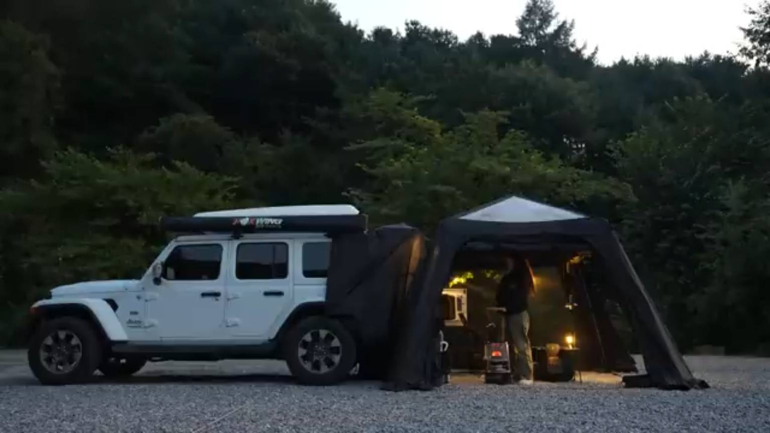 Палатка с возможностью подключения к автомобилю для кемпинга в одиночку смотреть онлайн