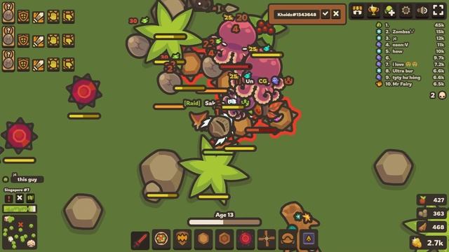 Taming.io [RAIDING CG TOTEM WITH OB 5 INSECT GAZE!]