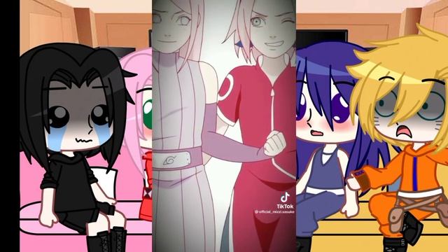Team7(-kakashi) (+hinata) react to sakura ships (sasusaku y naruhina)