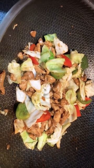 👩🍳🥢green cabbage & chicken stir fry/ hoisin sauce🥄🥣 смотреть онлайн