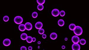 Colorful neon purple bubbles background | 4k Abstract loop