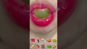 asmr FRUIT WILD BERRY TOMATO JUICE DROP GUMMIES CUCUMBER CRUNCH BAR eating sounds MUKBANG 먹방