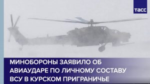 Минобороны заявило об авиаударе по личному составу ВСУ в курском приграничье