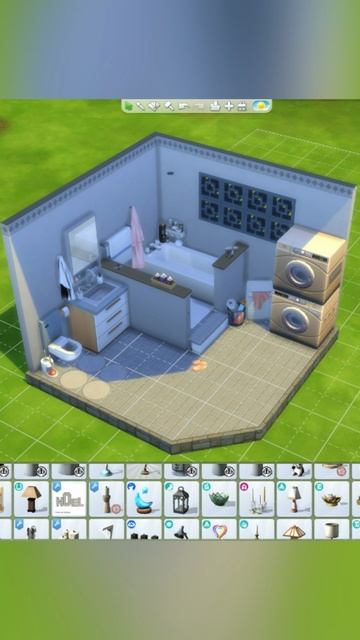 ВМЕСТИТЕЛЬНАЯ ВАННАЯ В SIMS 4 🛁 СТРОИТЕЛЬСТВО 🛁 #sims4 #thesims4 #sims4cc