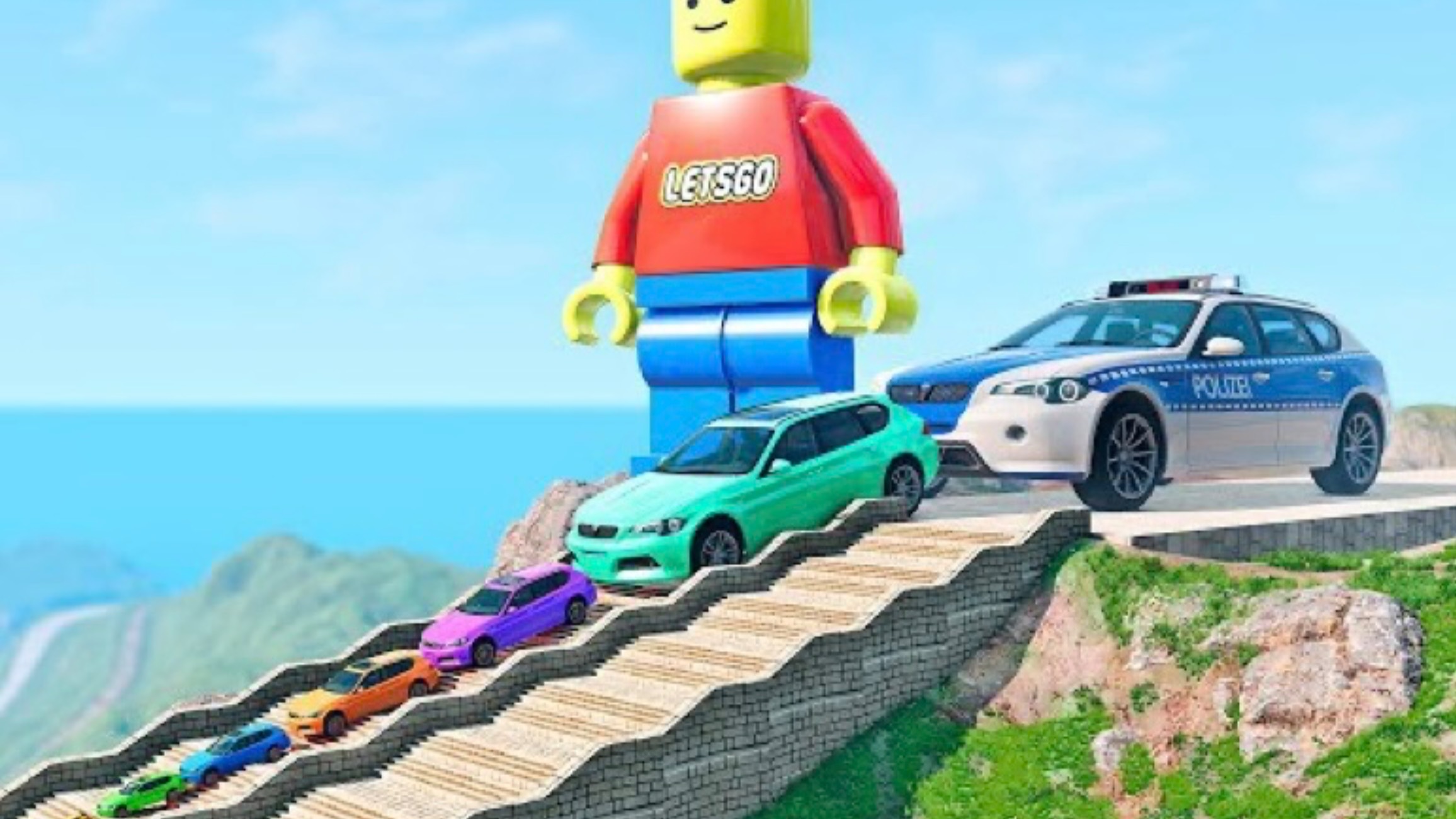 Автомобили по опасному спуску ⛔️⛔️⛔️ смотреть онлайн