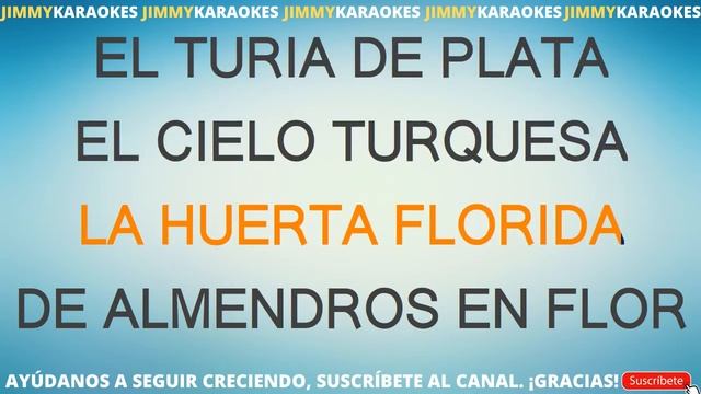 Pasodoble Valencia karaoke смотреть онлайн