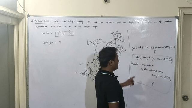 Combination Sum - IV | Recursive and Dynamic Programming  | Total Number of Ways to reach target