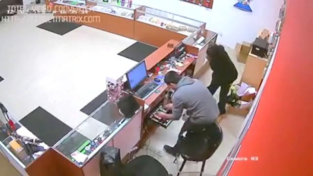 Security cameras installation Los Angeles  Mobile Shop Robbery Fail