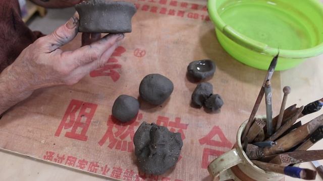 Кружка Кость из шамотной глины. Учись лепить.