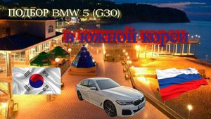 Подбор BMW 5 (G30) в Кореи