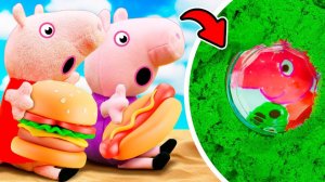 Пеппа готовит угощение для инопланетян! Игрушки для детей и видео для малышей