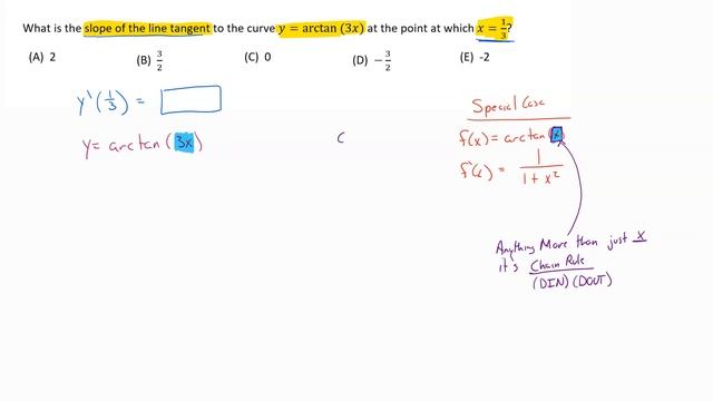 AP Calculus AB: Derivative of arctan(x) смотреть онлайн