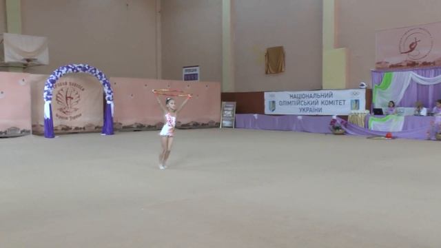 Глухова Маргарита (обруч) ''Перлина Полісся 2016'' Художественная гимнастика дети смотреть онлайн