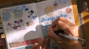 Relaxing Journal With Me | Snowman Theme ☃️ ❄️ | Hobonichi Techo | Rainbowholic