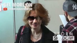 EXCLUSIVE:  Emmanuelle Devos arriving at Cannes airport for the festival