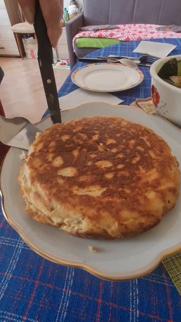 рыбный безглютеновый пирог на сковороде #пп #кето #безглютена #рецепты #полезно