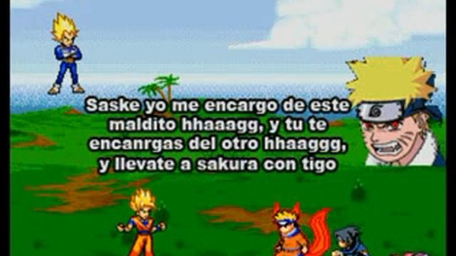 naruto vs dragon ball z (naruto sasuke sakura vs goku y vegeta ) смотреть онлайн