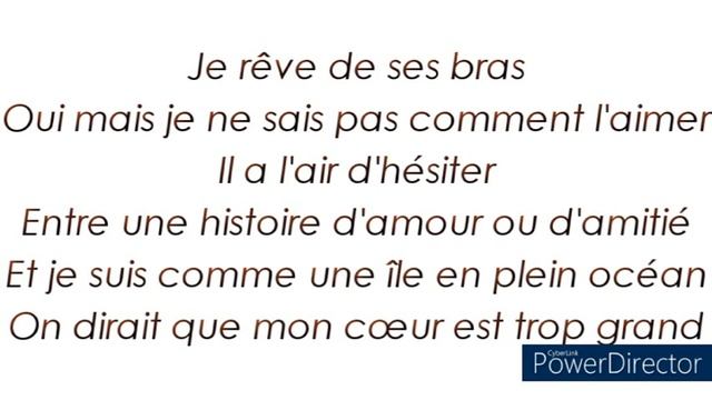 Céline Dion - D'amour ou d'amitié - Paroles смотреть онлайн